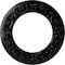 Ekena Millwork Ribbon with Bow Ceiling Medallion (Canopies up to 7 1/2"), 12 1/4"OD x 7 1/2"ID x 7/8"P, Jet Black CM12RIBLF - alternate 1